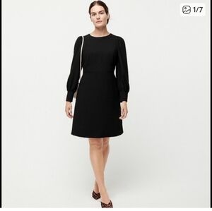 SOLD . Crew Black Shift Dress